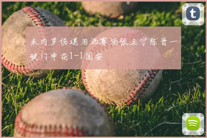 米内罗伤退泪洒赛场张玉宁陈晋一破门申花1-1国安
